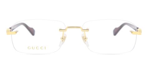 Óculos de Grau Gucci GG1221O 003 Ouro 